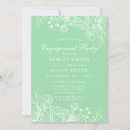 Search for white engagement party invitations Greenery