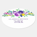 Search for watercolor graduation stickers Purple