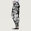 Search for black and white flowers leggings Botanical