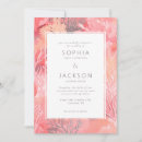 Search for blush and coral wedding invitations Modern