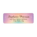Search for rainbow glitter return address labels Sparkle