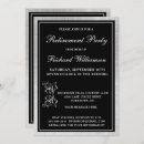 Search for silver retirement invitations Elegant retirement party