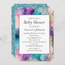 Search for aqua blue invitations Purple
