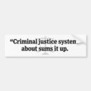 Search for criminals bumper stickers Justice