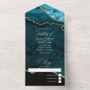 Search for teal turquoise and gold wedding invitations Blue