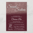 Search for burgundy sweet 16 invitations Sparkle
