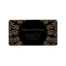 Search for sunburst return address labels Vintage