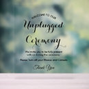Search for no phones at wedding signs Unplugged