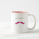 Search for pink moustache mugs Humour