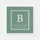 Search for eucalyptus wedding napkins Green