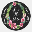 Search for tropical save the date stickers Engagement