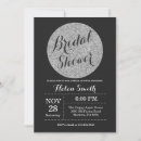 Search for silver glitter bridal shower invitations Black and silver