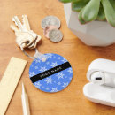 Search for snowflake on blue key rings Snowflakes