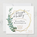 Search for geometric engagement party invitations Eucalyptus