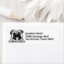 Search for pug return address labels Canine