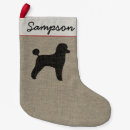 Search for poodles christmas stockings Black poodle