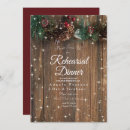 Search for holiday rehearsal dinner invitations Rustic