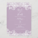 Search for lilac lace wedding invitations Lavender