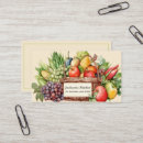 Search for fruit and vegetables business cards Farmers market