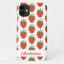 Search for red strawberry fruit iphone cases Cute