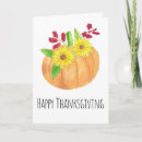 Search for sunflower happy thanksgiving cards Watercolor