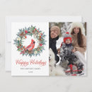 Search for cardinal photo christmas cards Watercolor