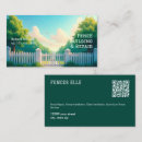 Search for fencing business cards Qr code