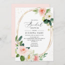 Search for geometric frame bridal shower invitations Spring summer fall