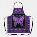 Search for purple butterfly aprons Black