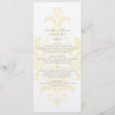 Search for damask wedding menus Modern