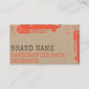 Search for crafted style business cards Vintage