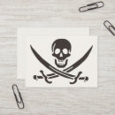 Search for pirate business cards Skull and crossbones