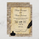 Search for quill invitations Vintage