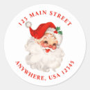 Search for santa return address labels Red