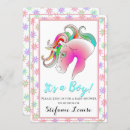 Search for unicorn baby boy shower invitations Rainbow