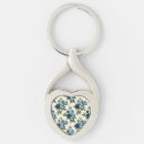 Search for blue heart keychain key rings Pattern