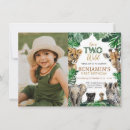 Search for two wild boy birthday invitations Animals