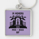 Search for death of loved one key rings In loving memory