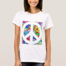 Search for peace sign womens tshirts 60s