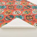 Search for day of the dead blankets Orange