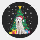 Search for great pyrenees stickers Merry xmas