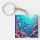Search for aquatic life key rings Coral
