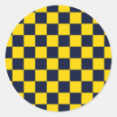 Search for navy blue and yellow stickers Retro