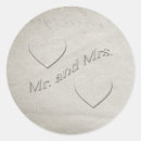 Search for mr and mrs wedding stickers Hearts