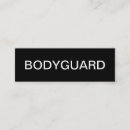 Search for security guard business cards Bodyguard