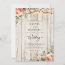 Search for rustic wooden wedding invitations String lights