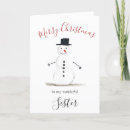 Search for merry sister christmas cards Snowman