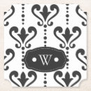 Search for monogram damask coasters Elegant