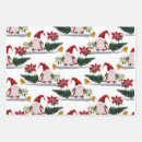 Search for evergreen wrapping paper Poinsettia
