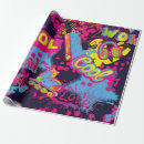 Search for urban graffiti wrapping paper Background